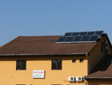 Hungária panzió napelemrendszer